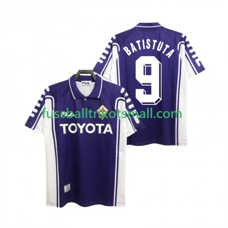 Fußballtrikots ACF Fiorentina BASTUTA 9 1999 2000 Retro Kurzarm Heimtrikotsatz kaufen